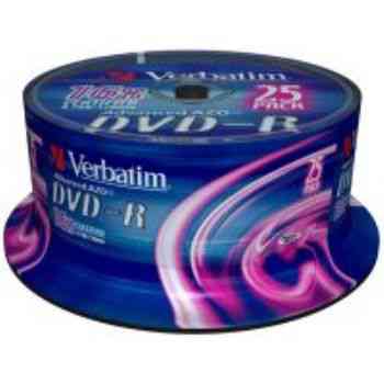 Dvd-r Verbatim 16x 47gb Tarrina  25u